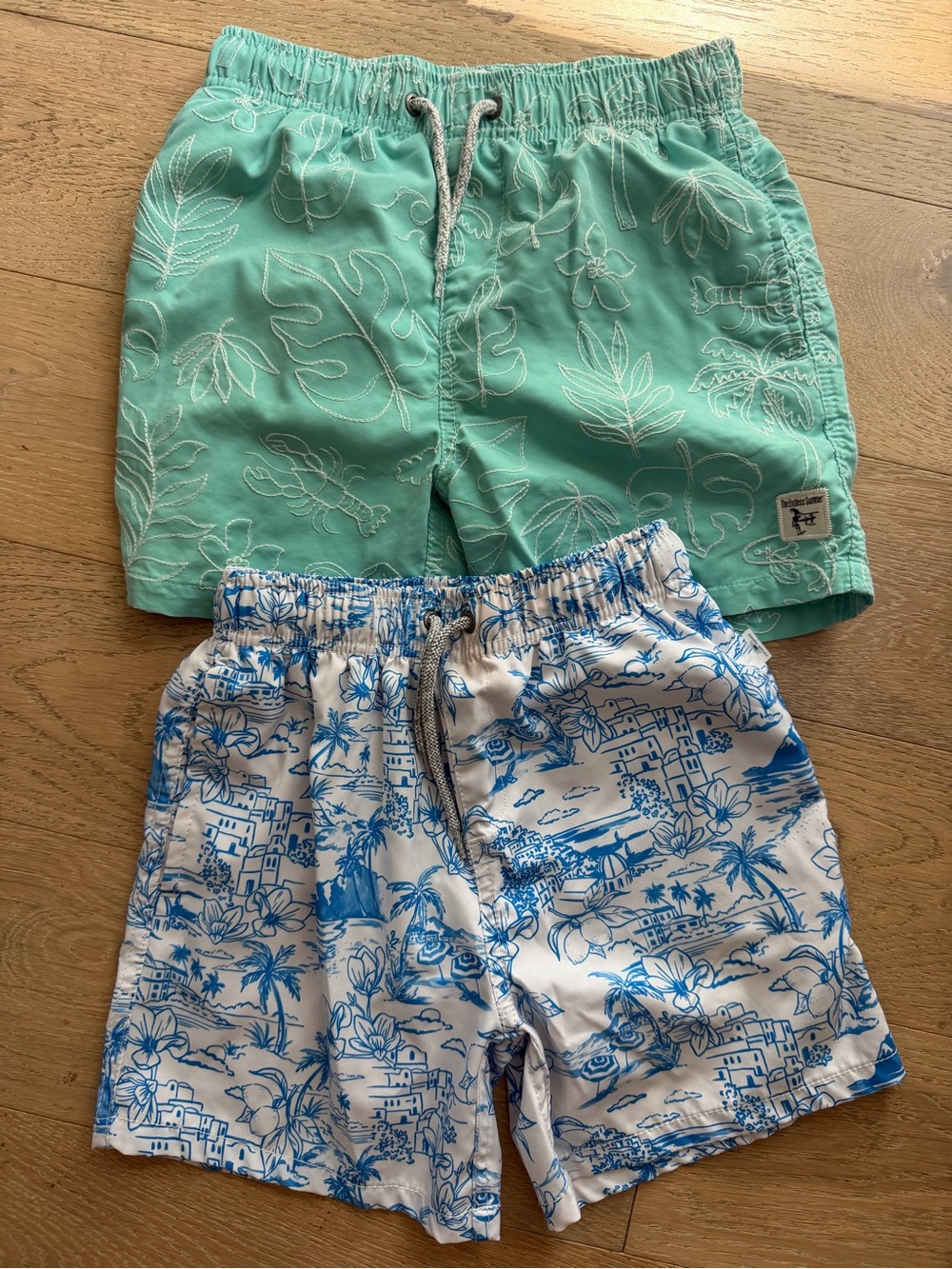 Vintage Summer Boys Swim Trunks 2 Pack Size 10